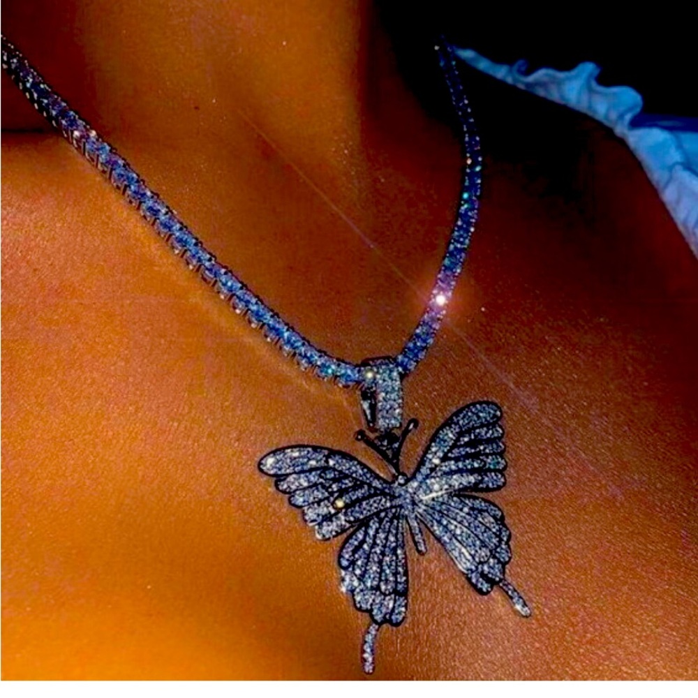 Silver Butterfly Necklace